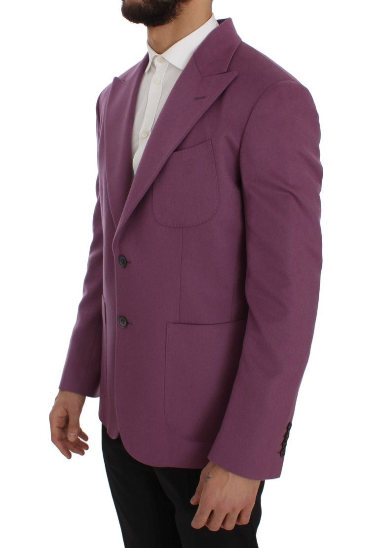 Dolce & Gabbana Elegant Purple Cashmere - Silk Blend Blazer - Sandy Store ByNet