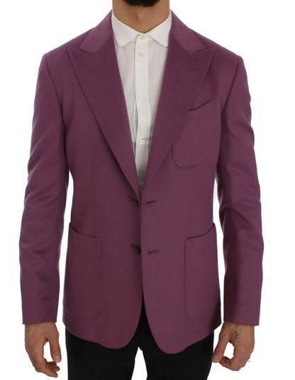 Dolce & Gabbana Elegant Purple Cashmere - Silk Blend Blazer - Sandy Store ByNet