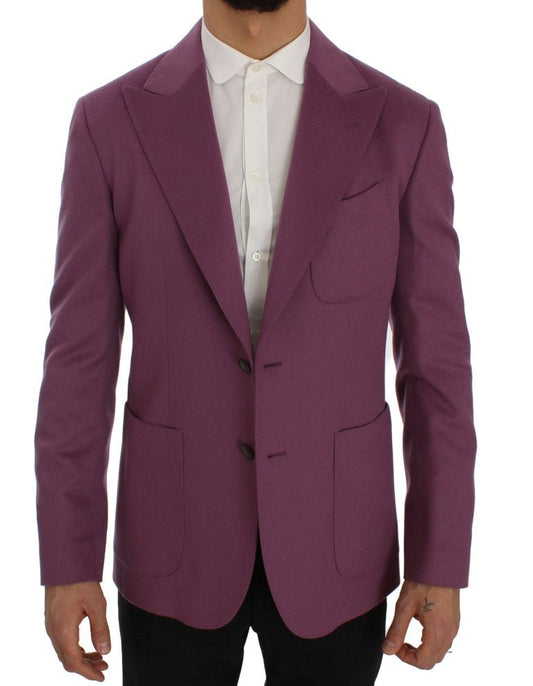 Dolce & Gabbana Elegant Purple Cashmere - Silk Blend Blazer - Sandy Store ByNet