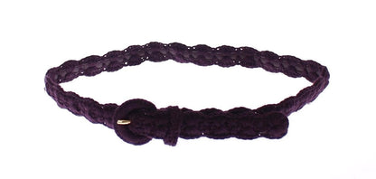 Dolce & Gabbana Elegant Purple Cotton Designer Belt – 70 cm / 28 Inches par Dolce & Gabbana | Disponible sur Sandy Store ByNet