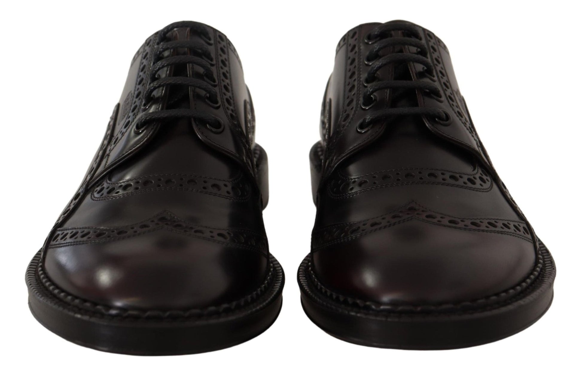 Dolce & Gabbana Elegant Purple Leather Derby Formal Shoes - Sandy Store ByNet