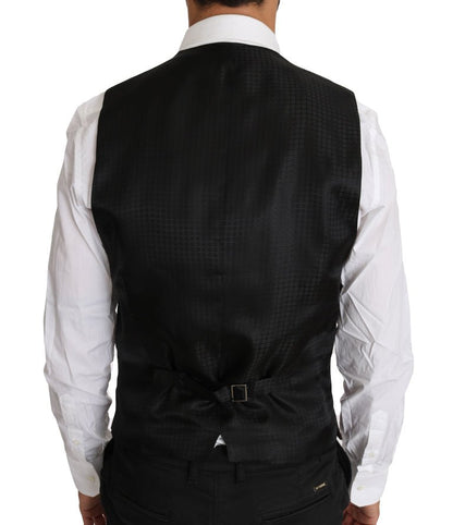 Dolce & Gabbana Elegant Purple Patterned Men's Formal Vest - Sandy Store ByNet
