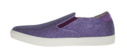 Dolce & Gabbana Elegant Purple Strass Fashion Sneakers - Sandy Store ByNet