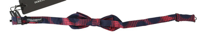 Dolce & Gabbana Elegant Red Checkered Silk Bow Tie - Sandy Store ByNet