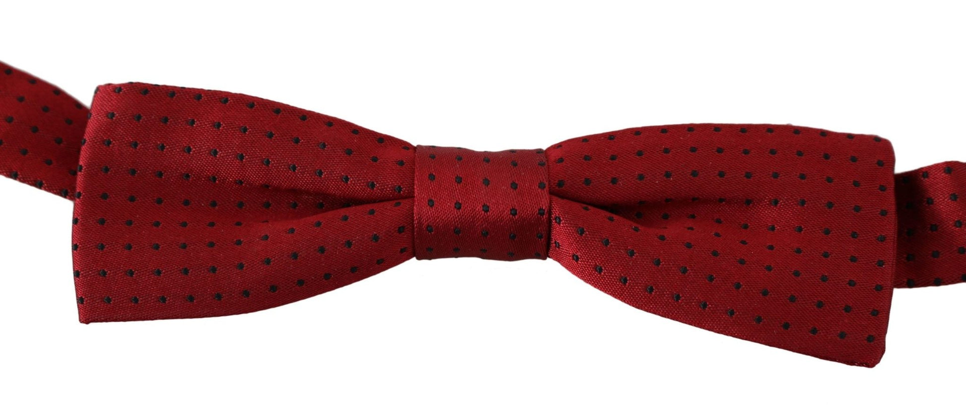 Dolce & Gabbana Elegant Red Dotted Silk Bow Tie - Sandy Store ByNet