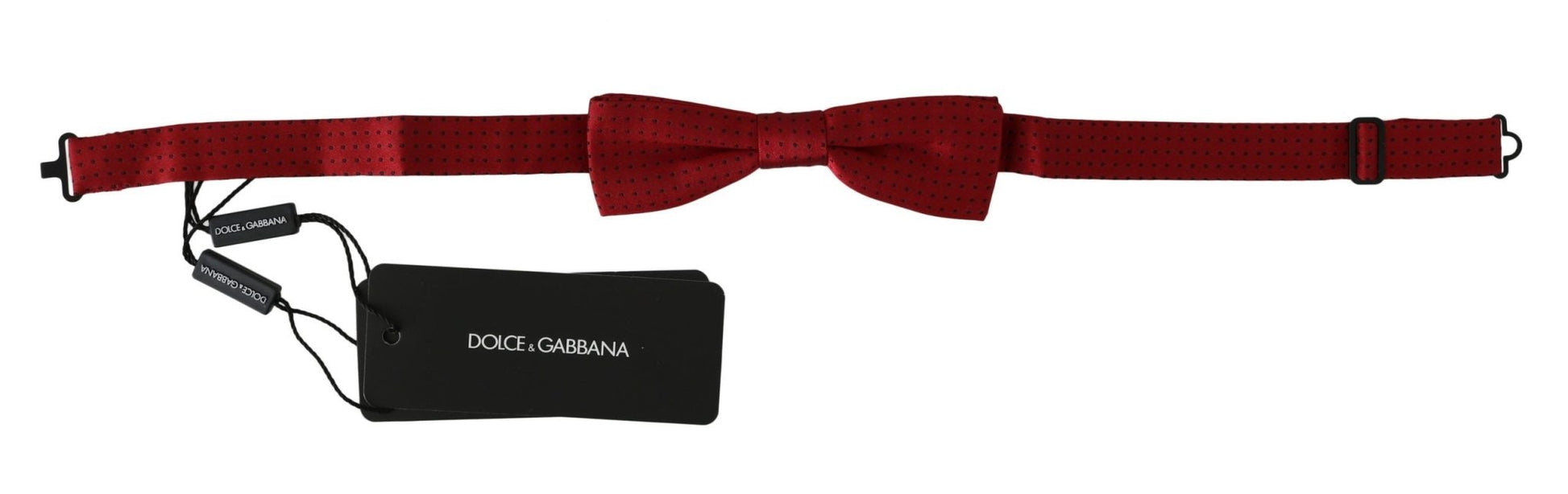 Dolce & Gabbana Elegant Red Dotted Silk Bow Tie - Sandy Store ByNet