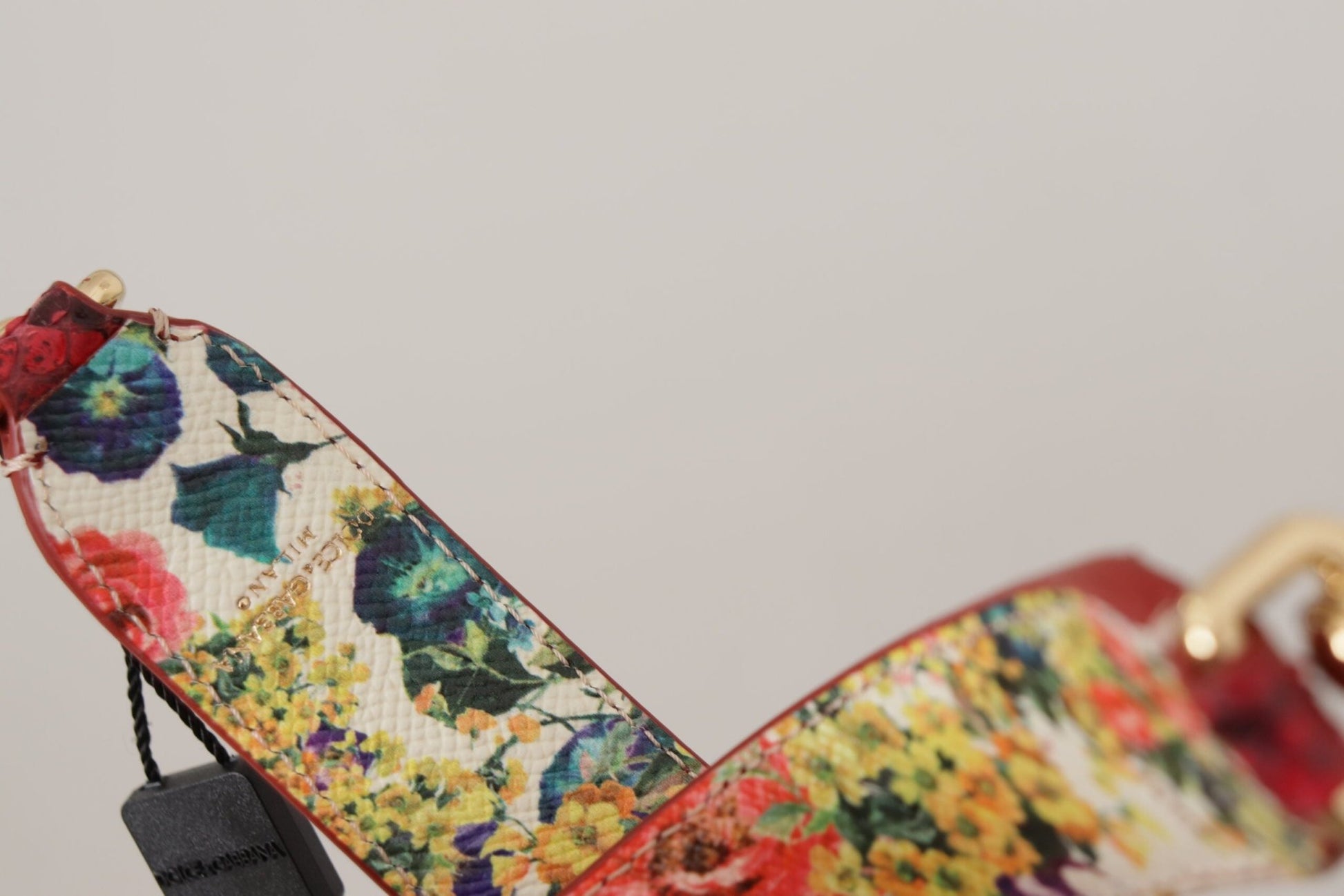 Dolce & Gabbana Elegant Red Python Leather Bag Strap - Sandy Store ByNet