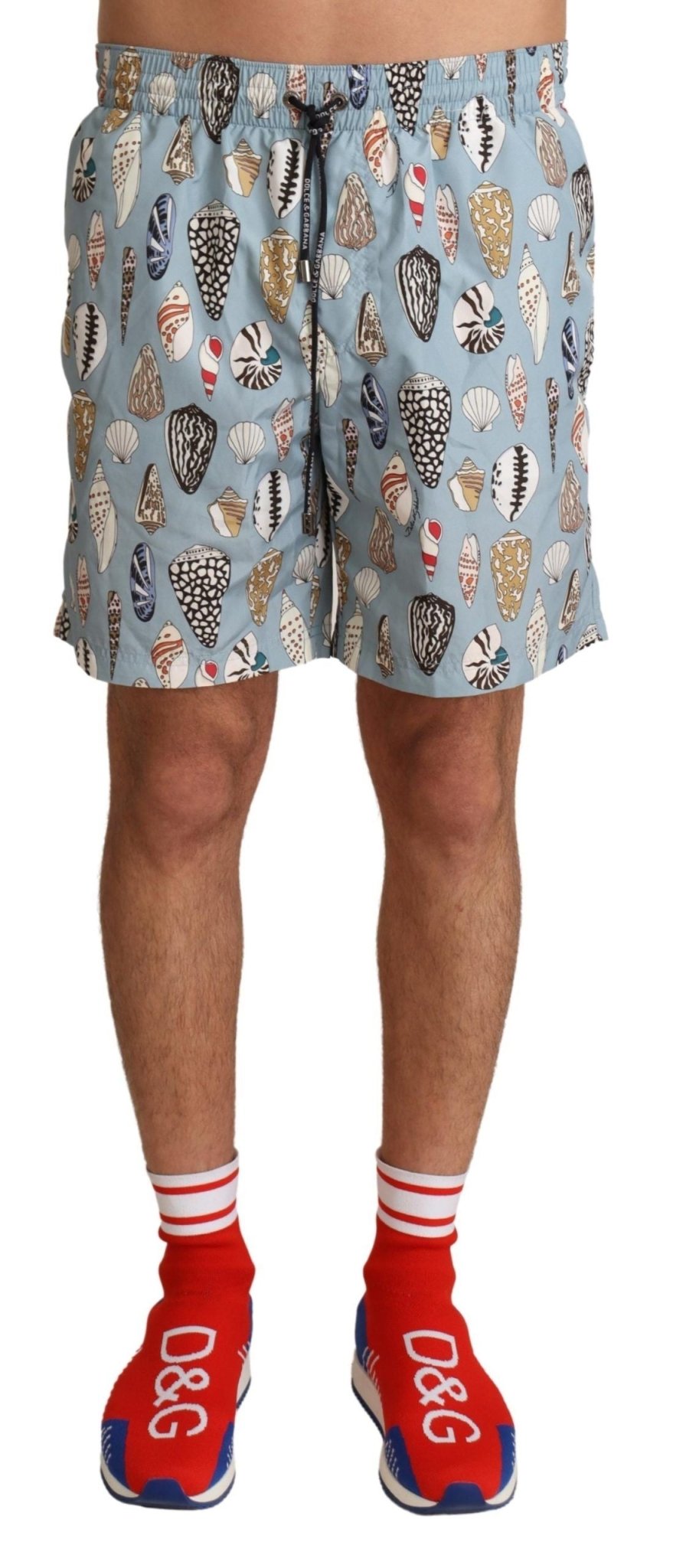Dolce & Gabbana Elegant Seashell Print Swim Trunks - Sandy Store ByNet