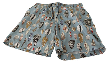 Dolce & Gabbana Elegant Seashell Print Swim Trunks - Sandy Store ByNet