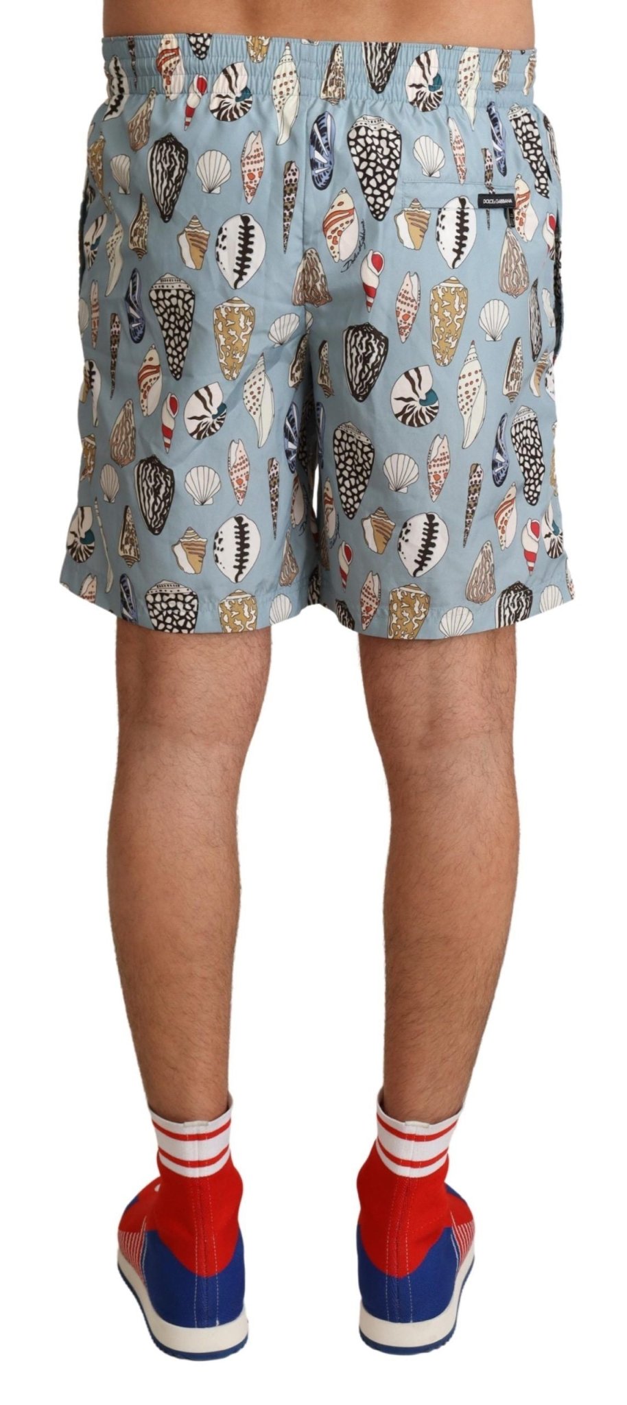 Dolce & Gabbana Elegant Seashell Print Swim Trunks - Sandy Store ByNet