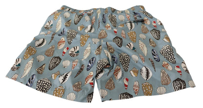 Dolce & Gabbana Elegant Seashell Print Swim Trunks - Sandy Store ByNet