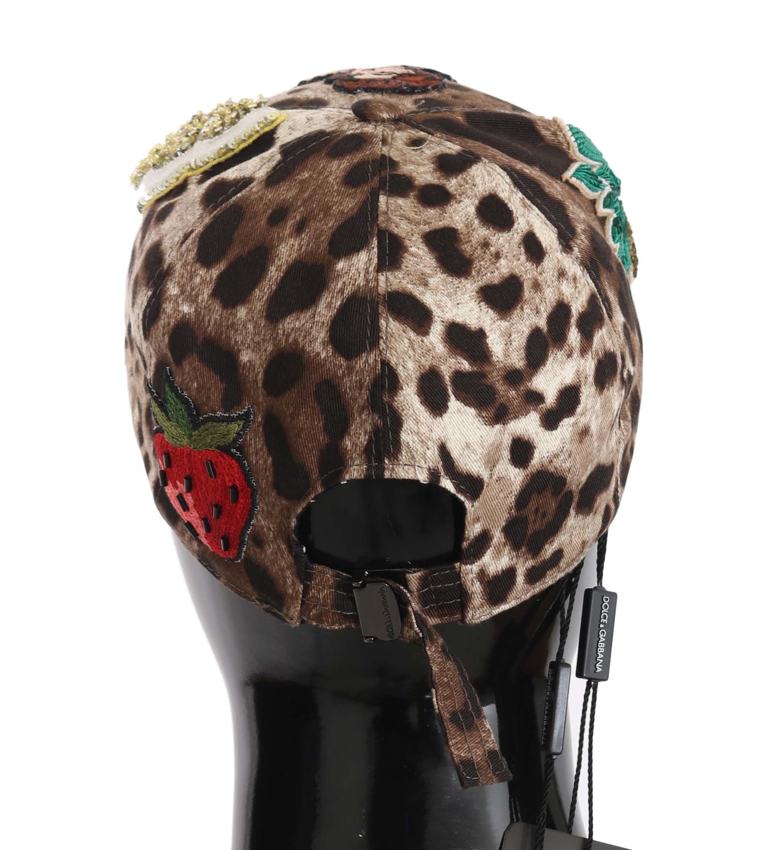 Dolce & Gabbana Elegant Sequined Leopard Baseball Cap - Sandy Store ByNet