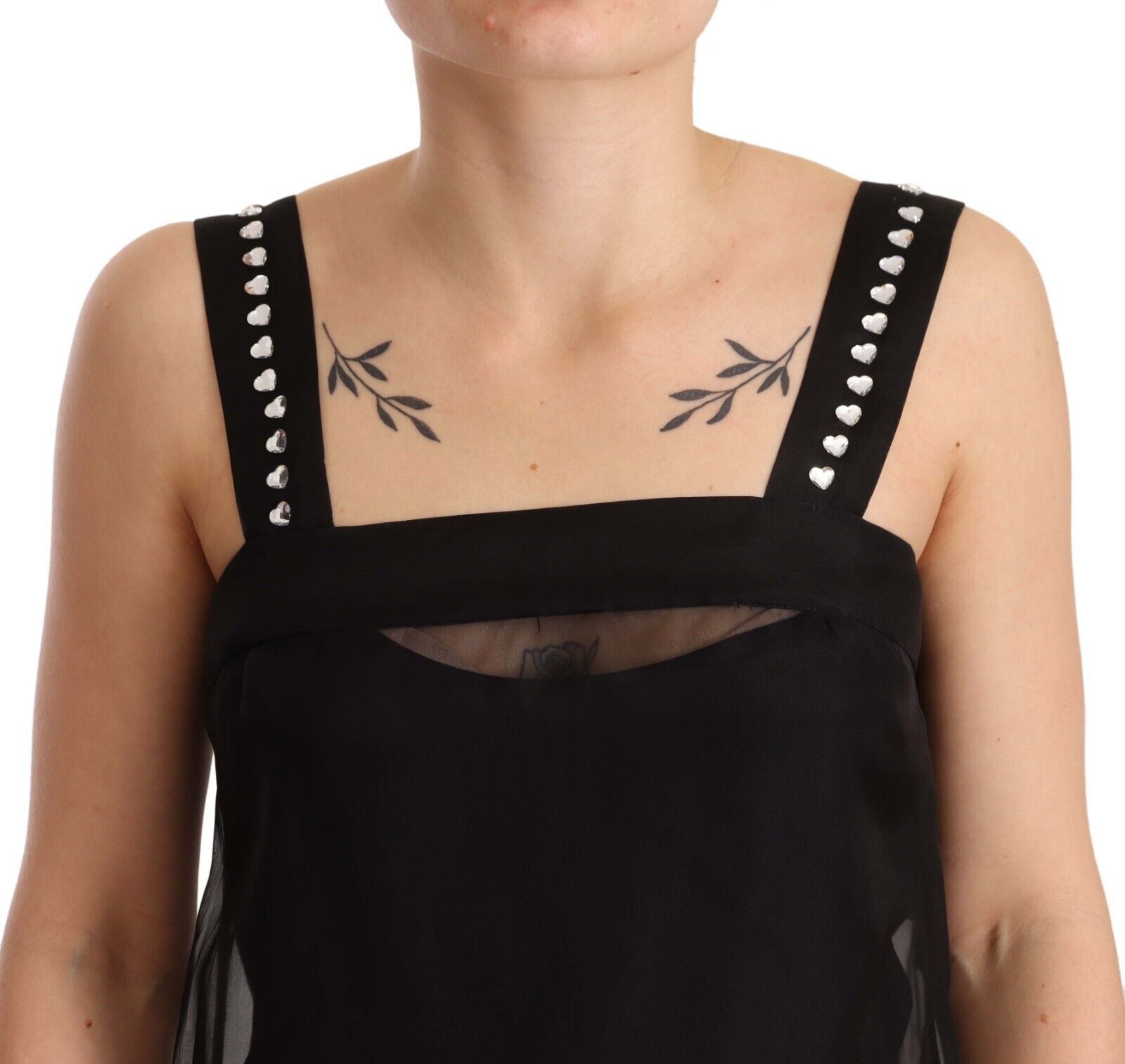 Dolce & Gabbana Elegant Sheath Mini Dress with Crystals - Sandy Store ByNet