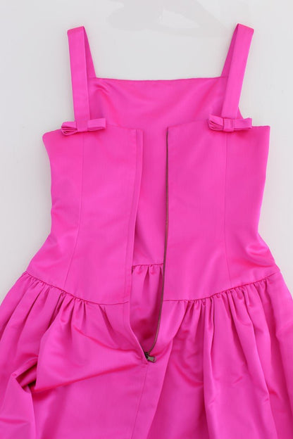 Dolce & Gabbana Elegant Silk Full Length Pink Sheath Dress - Sandy Store ByNet