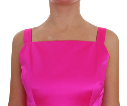 Dolce & Gabbana Elegant Silk Full Length Pink Sheath Dress - Sandy Store ByNet