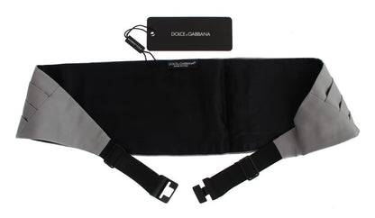 Dolce & Gabbana Elegant Silk Gray Cummerbund - Sandy Store ByNet
