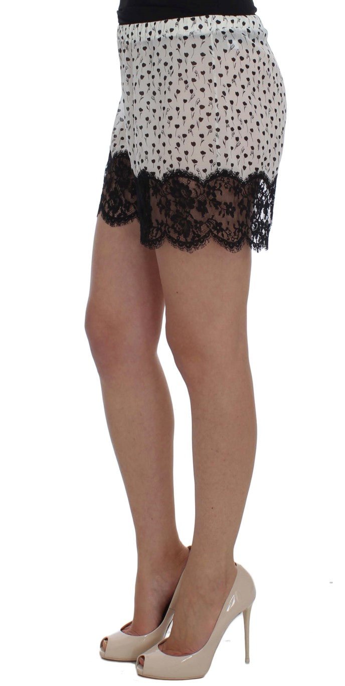 Dolce & Gabbana Elegant Silk Lace Sleep - Shorts - Sandy Store ByNet