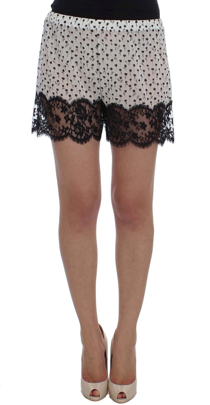 Dolce & Gabbana Elegant Silk Lace Sleep - Shorts - Sandy Store ByNet