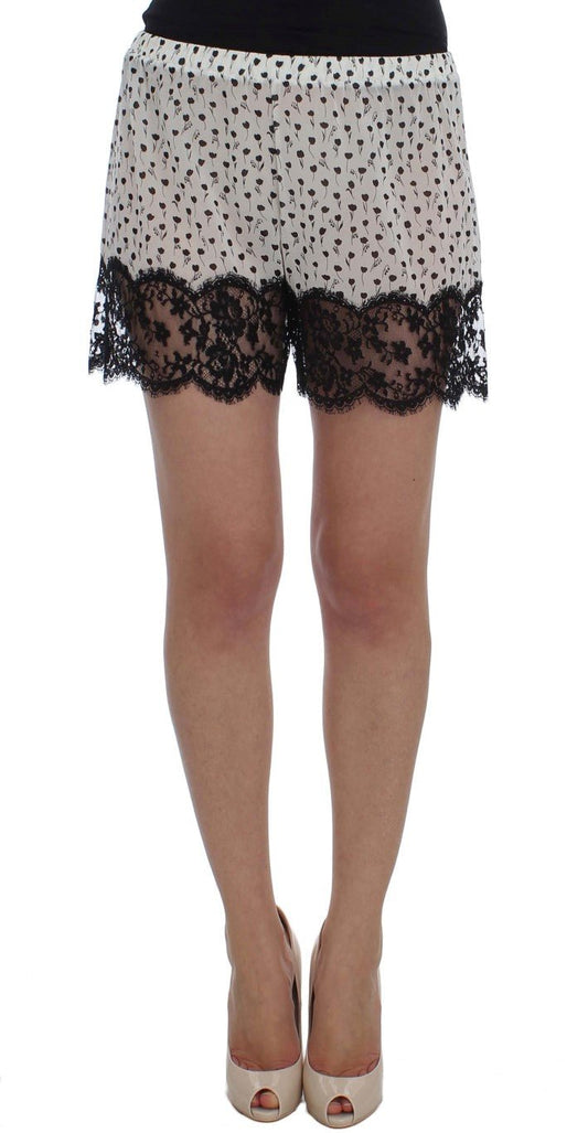 Dolce & Gabbana Elegant Silk Lace Sleep - Shorts - Sandy Store ByNet