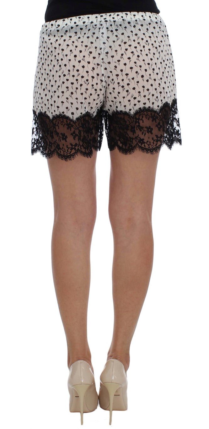 Dolce & Gabbana Elegant Silk Lace Sleep - Shorts - Sandy Store ByNet