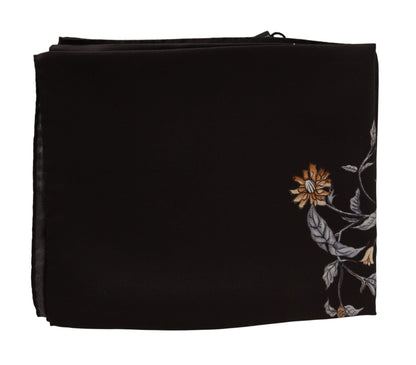 Dolce & Gabbana Elegant Silk Scarf Wrap in Luxe Brown - Sandy Store ByNet