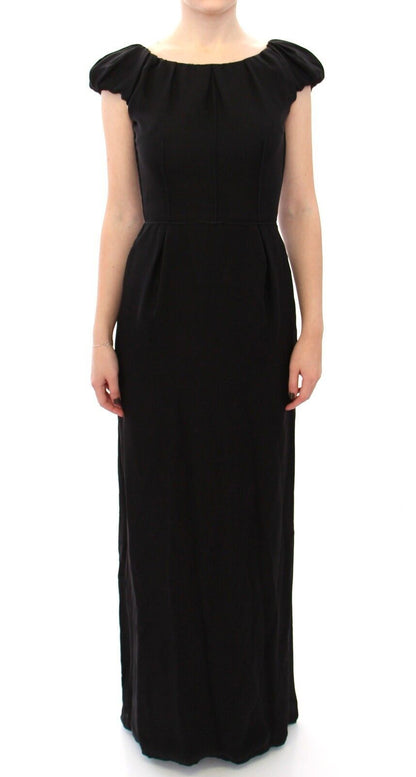 Dolce & Gabbana Elegant Silk Shortsleeved Evening Gown - Sandy Store ByNet