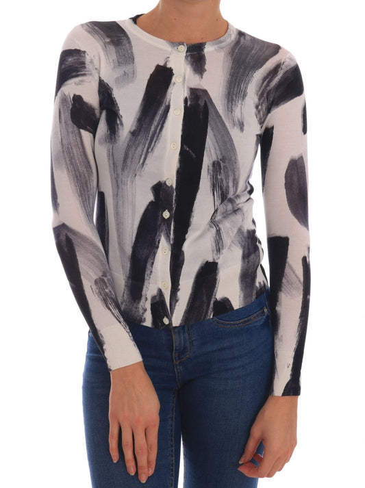 Dolce & Gabbana Elegant Silk Stroke - Pattern Sweater - Sandy Store ByNet