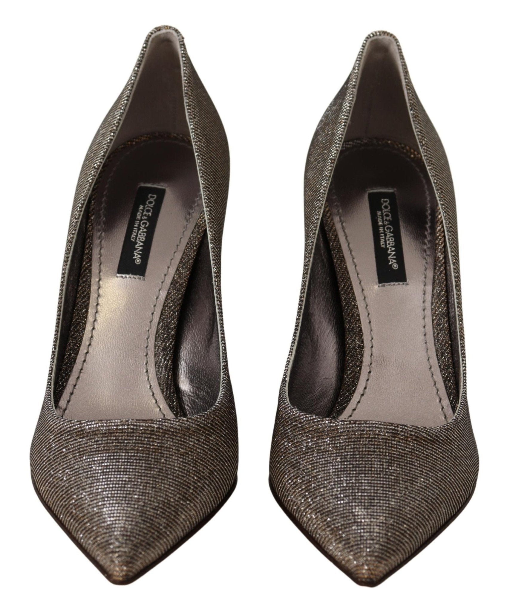 Dolce & Gabbana Elegant Silver Heels Pumps Classic - Sandy Store ByNet