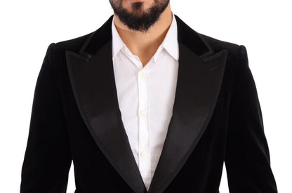 Dolce & Gabbana Elegant Single Breasted Velvet Blazer - Sandy Store ByNet