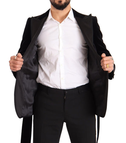 Dolce & Gabbana Elegant Single Breasted Velvet Blazer - Sandy Store ByNet