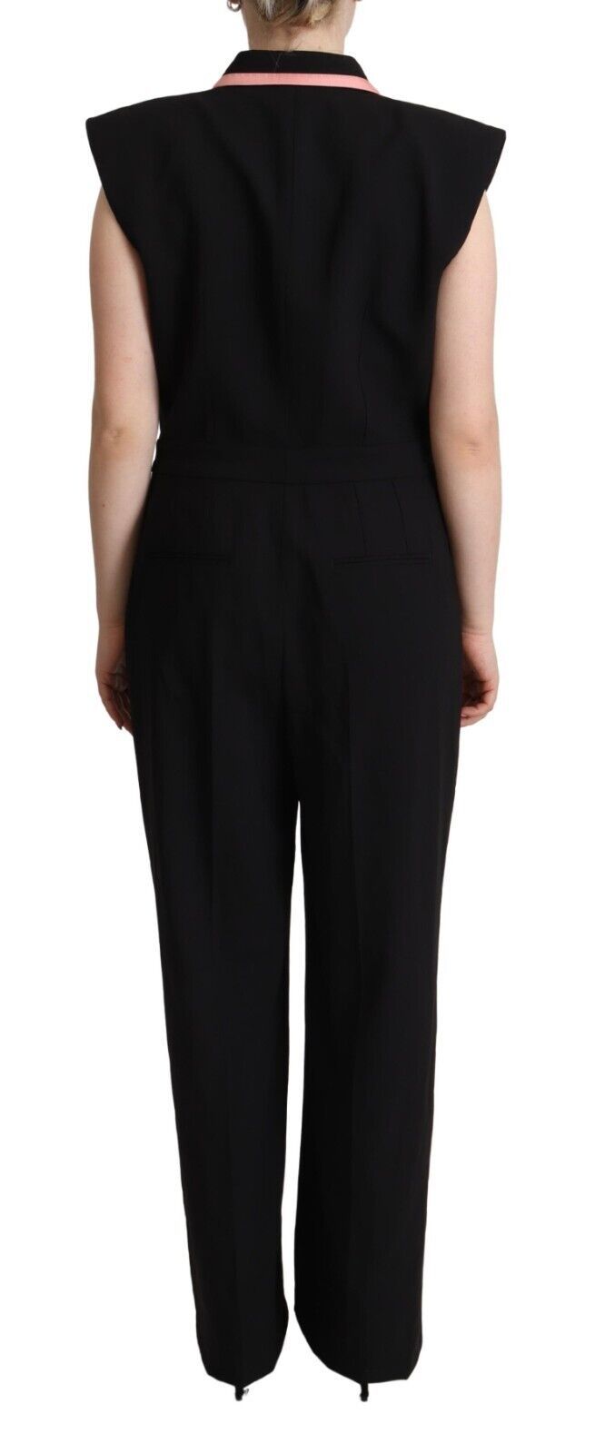 Dolce & Gabbana Elegant Sleeveless Wool Blend Jumpsuit - Sandy Store ByNet