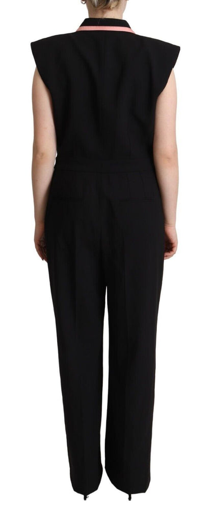Dolce & Gabbana Elegant Sleeveless Wool Blend Jumpsuit - Sandy Store ByNet