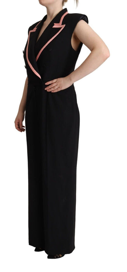 Dolce & Gabbana Elegant Sleeveless Wool Blend Jumpsuit - Sandy Store ByNet