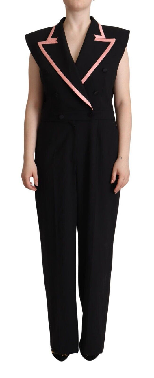 Dolce & Gabbana Elegant Sleeveless Wool Blend Jumpsuit - Sandy Store ByNet