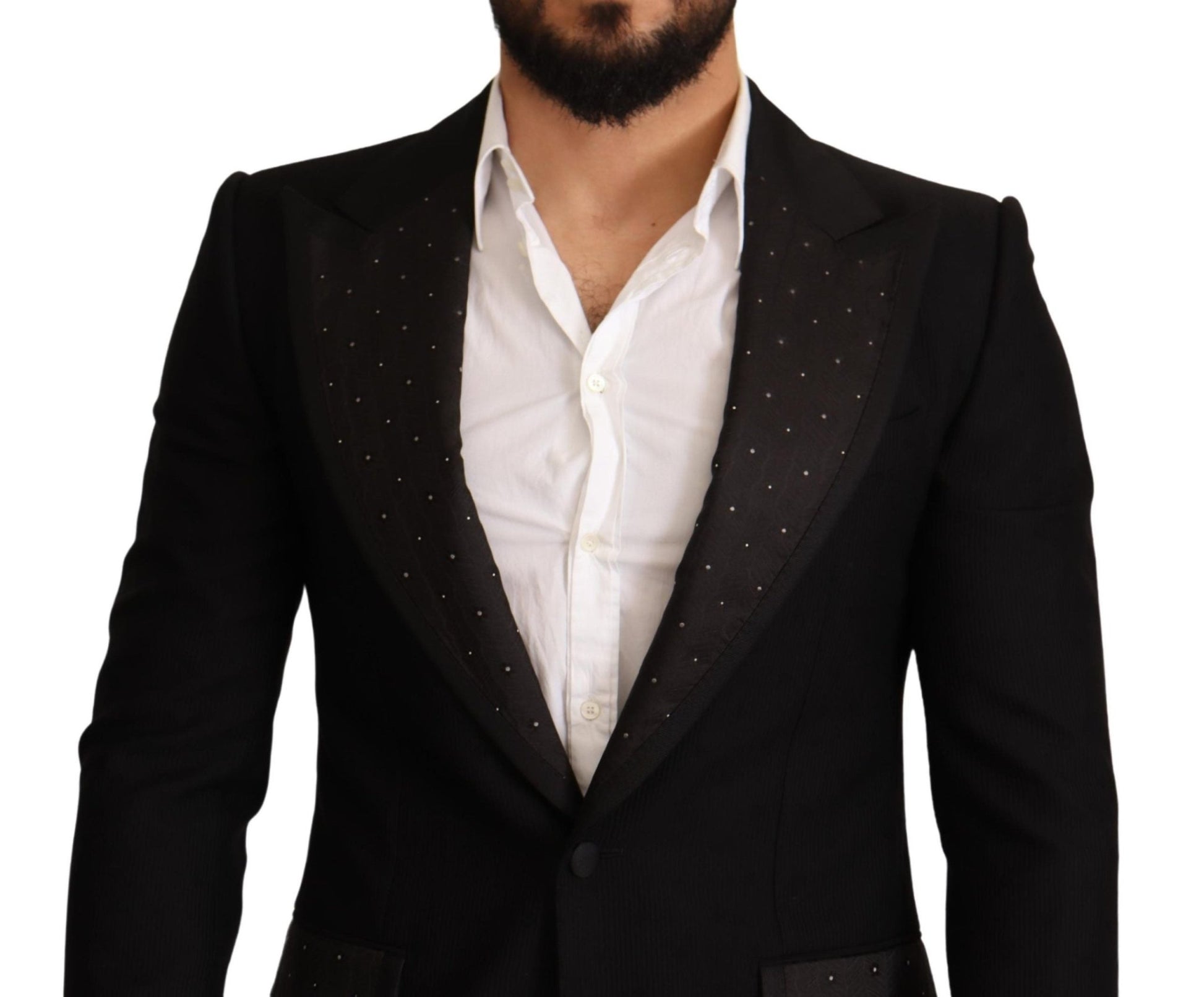 Dolce & Gabbana Elegant Slim Fit Black Blazer Jacket - Sandy Store ByNet