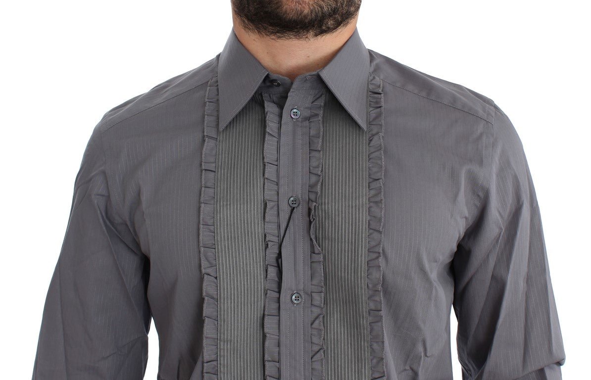 Dolce & Gabbana Elegant Slim Fit Cotton Dress Shirt - Sandy Store ByNet