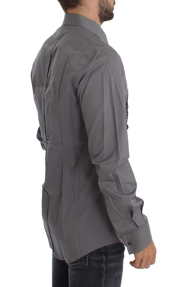 Dolce & Gabbana Elegant Slim Fit Cotton Dress Shirt - Sandy Store ByNet