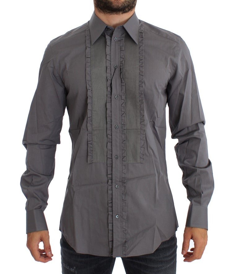 Dolce & Gabbana Elegant Slim Fit Cotton Dress Shirt - Sandy Store ByNet