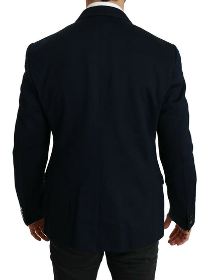 Dolce & Gabbana Elegant Slim Fit Dark Blue Men's Blazer - Sandy Store ByNet
