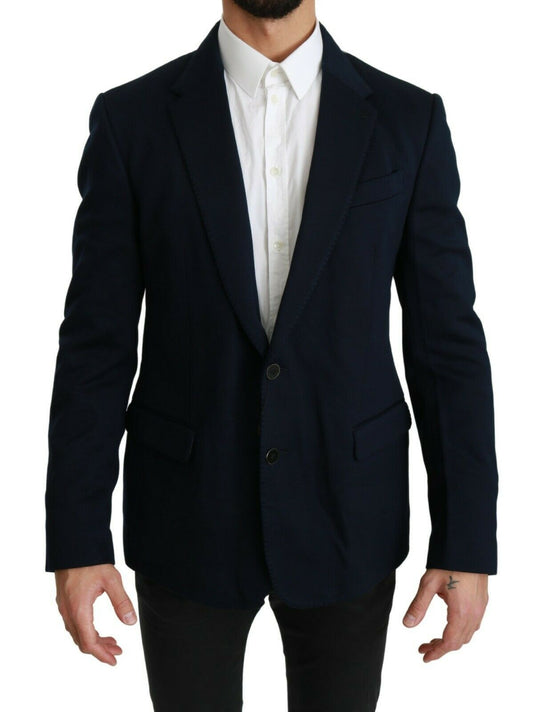 Dolce & Gabbana Elegant Slim Fit Dark Blue Men's Blazer - Sandy Store ByNet