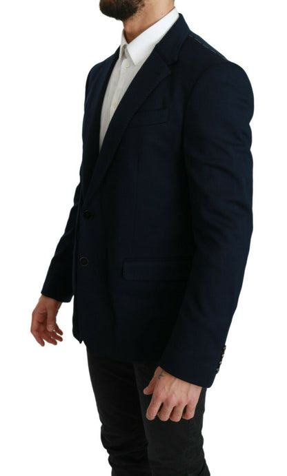 Dolce & Gabbana Elegant Slim Fit Dark Blue Men's Blazer - Sandy Store ByNet
