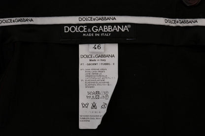 Dolce & Gabbana Elegant Slim Fit Formal Trousers in Purple - Sandy Store ByNet