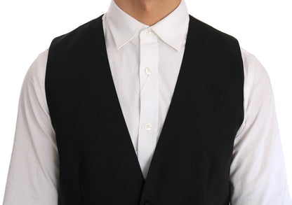 Dolce & Gabbana Elegant Slim Fit Formal Vest in Black - Sandy Store ByNet
