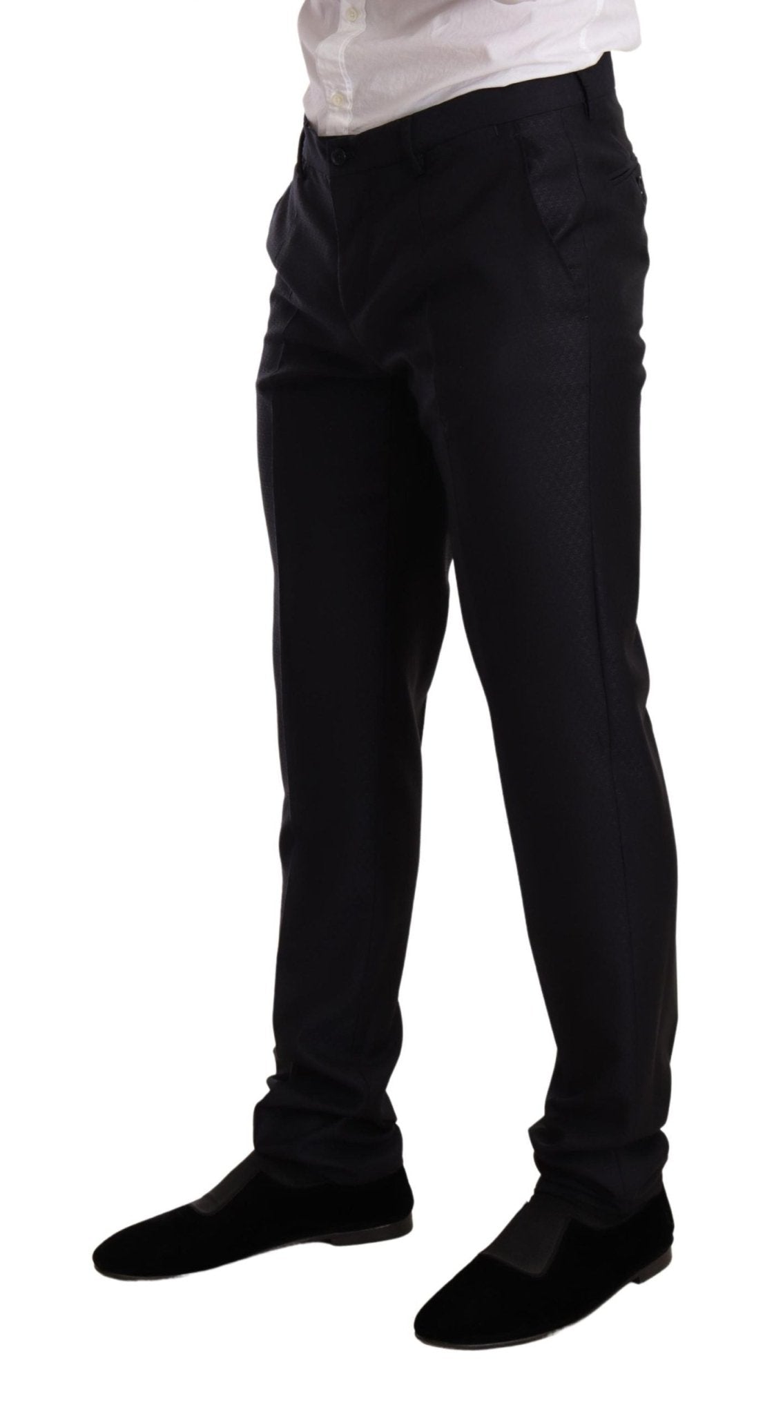 Dolce & Gabbana Elegant Slim Fit Jacquard Suit in Blue - Sandy Store ByNet
