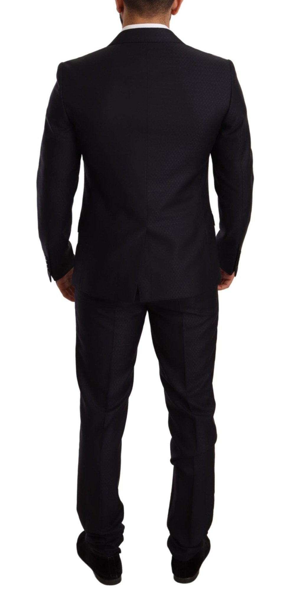 Dolce & Gabbana Elegant Slim Fit Jacquard Suit in Blue - Sandy Store ByNet