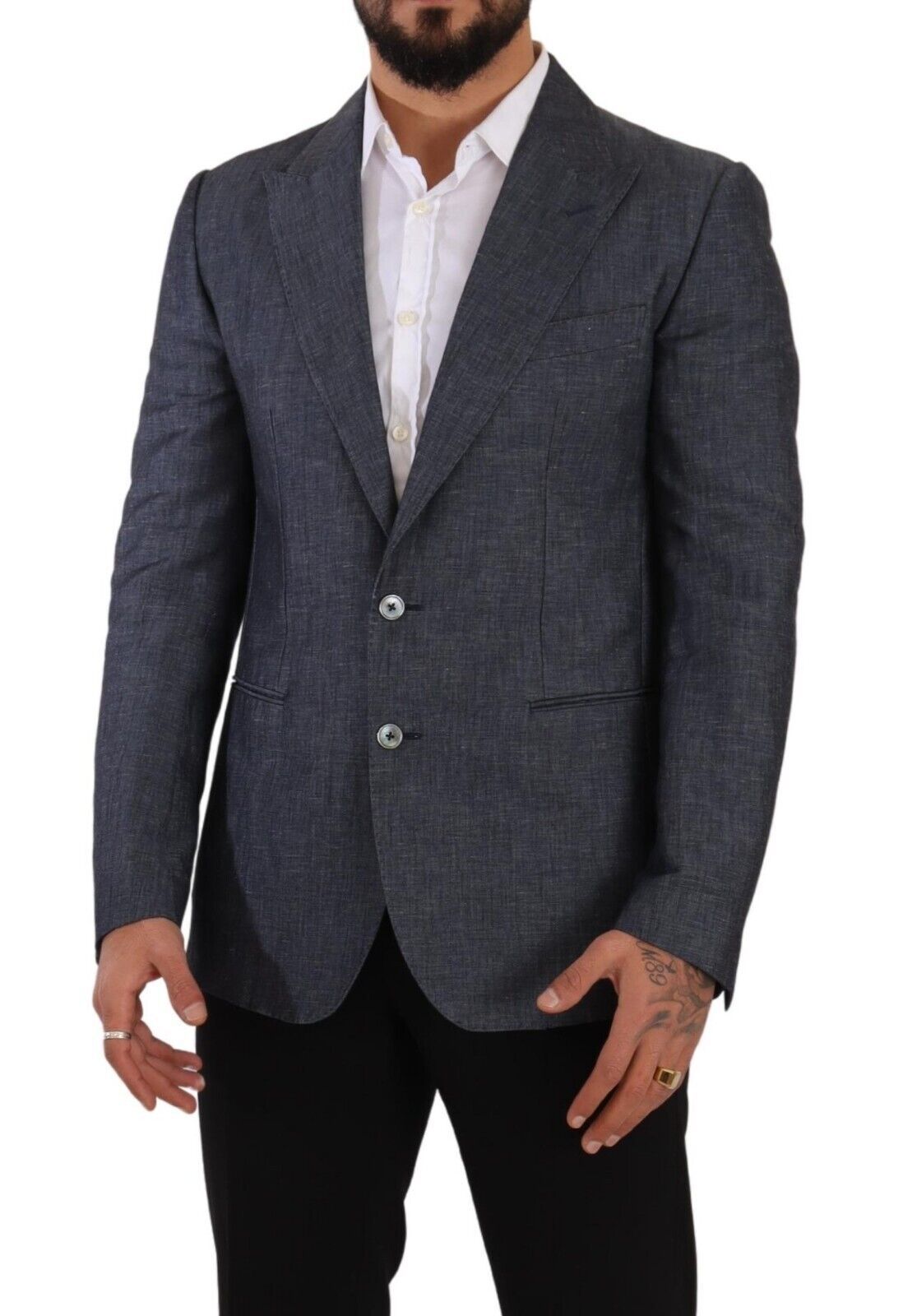 Dolce & Gabbana Elegant Slim Fit Two - Button Blue Blazer - Sandy Store ByNet