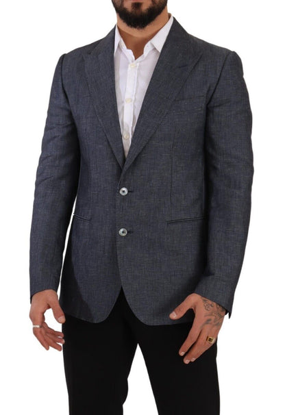 Dolce & Gabbana Elegant Slim Fit Two - Button Blue Blazer - Sandy Store ByNet