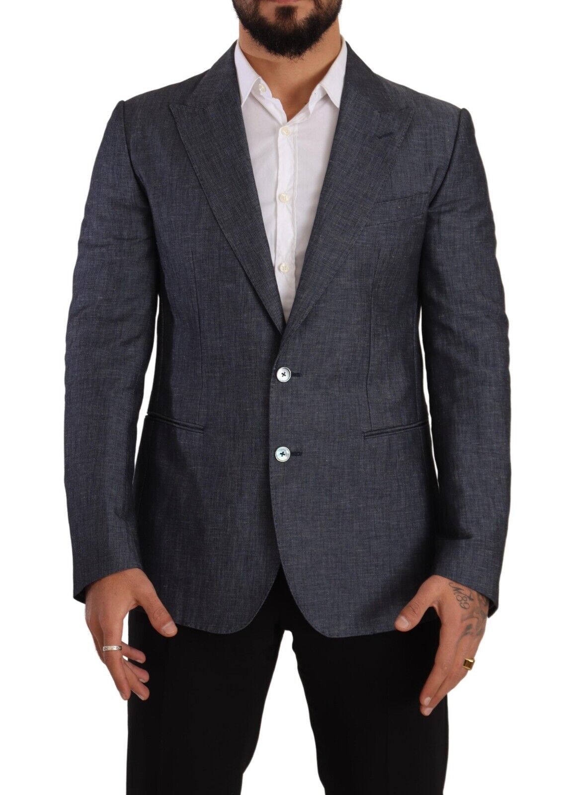 Dolce & Gabbana Elegant Slim Fit Two - Button Blue Blazer - Sandy Store ByNet