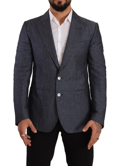 Dolce & Gabbana Elegant Slim Fit Two - Button Blue Blazer - Sandy Store ByNet