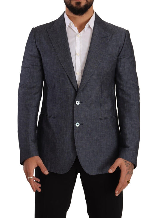 Dolce & Gabbana Elegant Slim Fit Two - Button Blue Blazer - Sandy Store ByNet